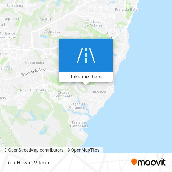 Rua Hawai map