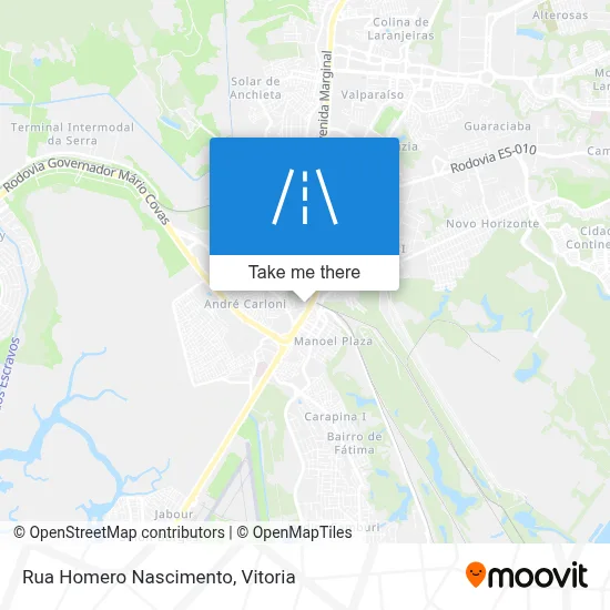 Rua Homero Nascimento map