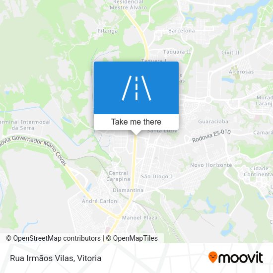 Rua Irmãos Vilas map