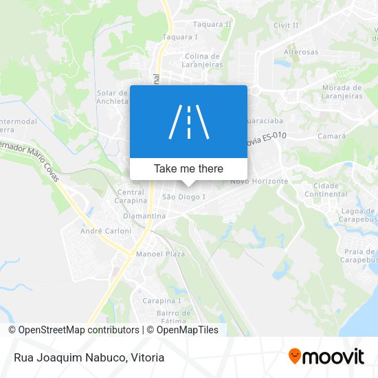 Rua Joaquim Nabuco map