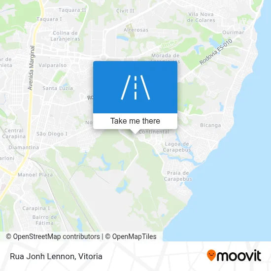 Rua Jonh Lennon map