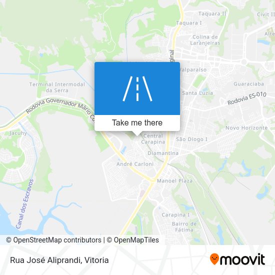 Rua José Aliprandi map