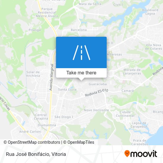 Rua José Bonifácio map