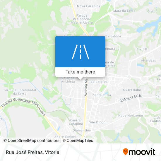 Rua José Freitas map