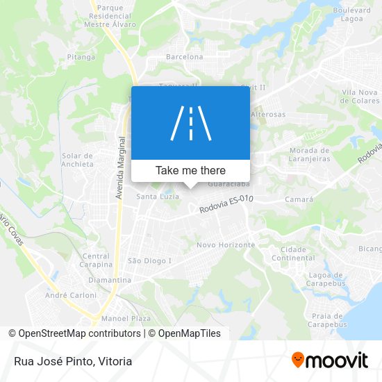Rua José Pinto map