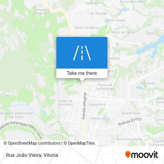 Rua João Vieira map