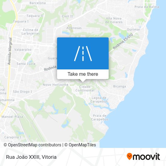 Rua João XXIII map