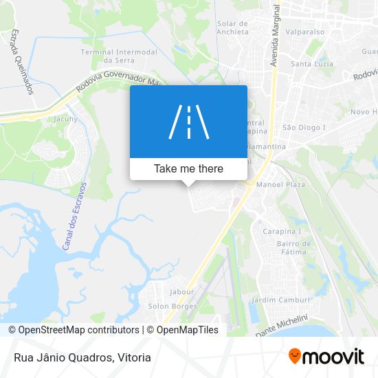 Rua Jânio Quadros map