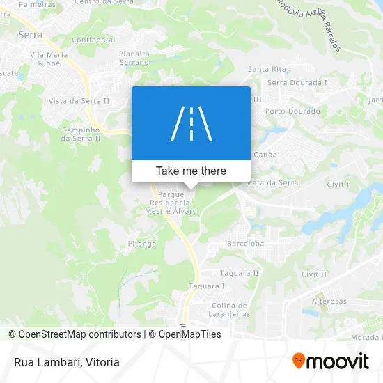 Rua Lambari map
