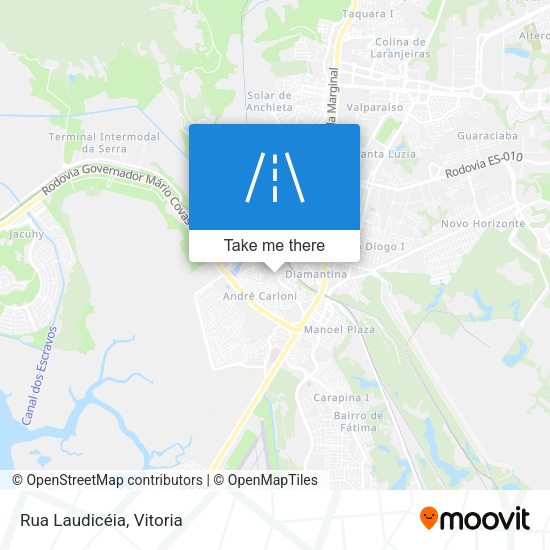 Rua Laudicéia map
