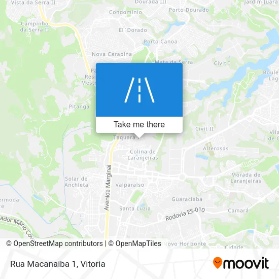 Rua Macanaiba 1 map