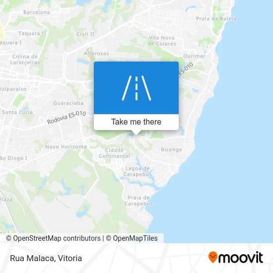 Rua Malaca map
