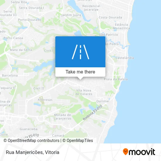 Rua Manjericões map