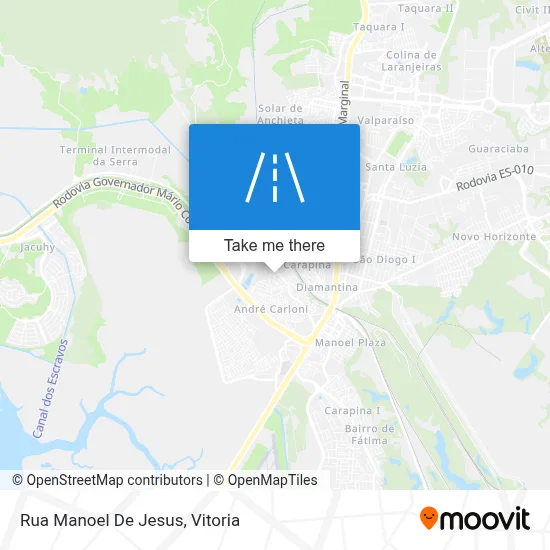 Rua Manoel De Jesus map