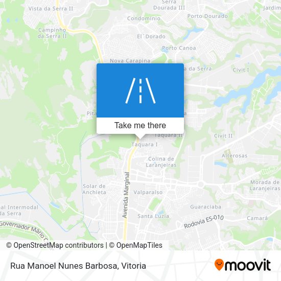 Rua Manoel Nunes Barbosa map