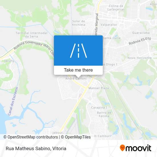 Rua Matheus Sabino map