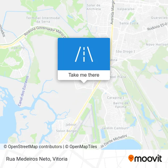 Rua Medeiros Neto map