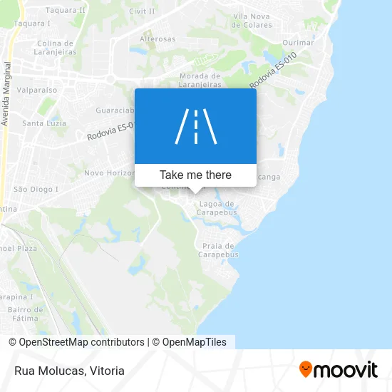 Rua Molucas map