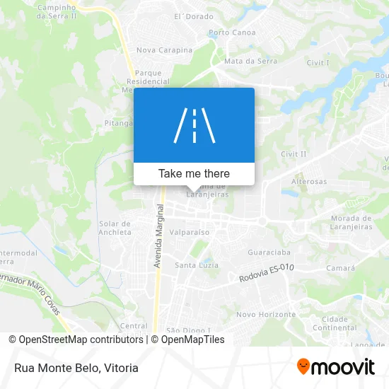 Rua Monte Belo map