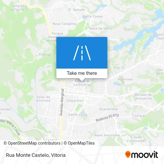 Rua Monte Castelo map
