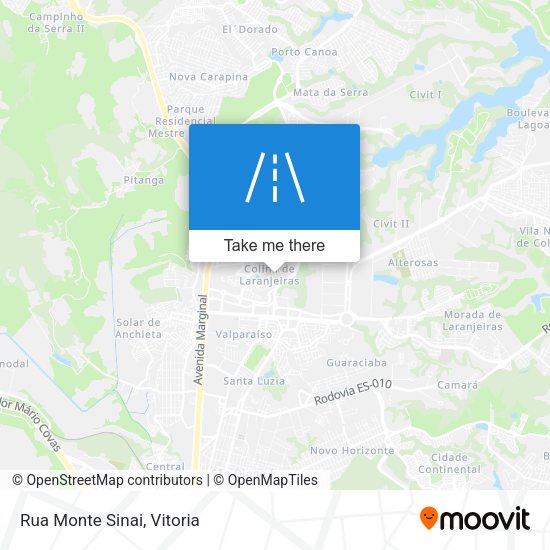 Rua Monte Sinai map