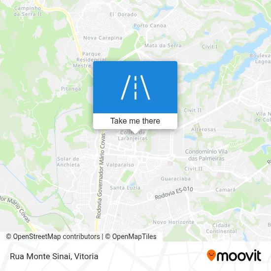 Rua Monte Sinai map