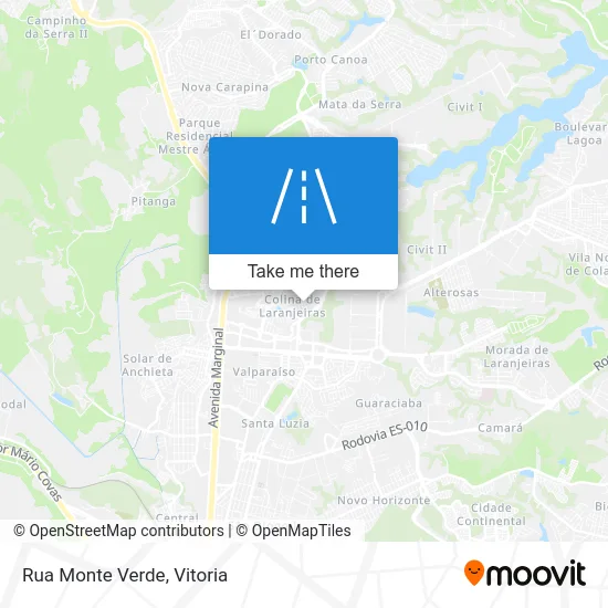 Rua Monte Verde map