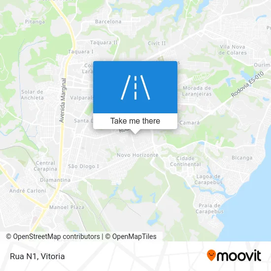 Rua N1 map