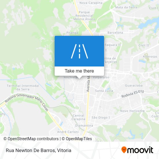 Rua Newton De Barros map