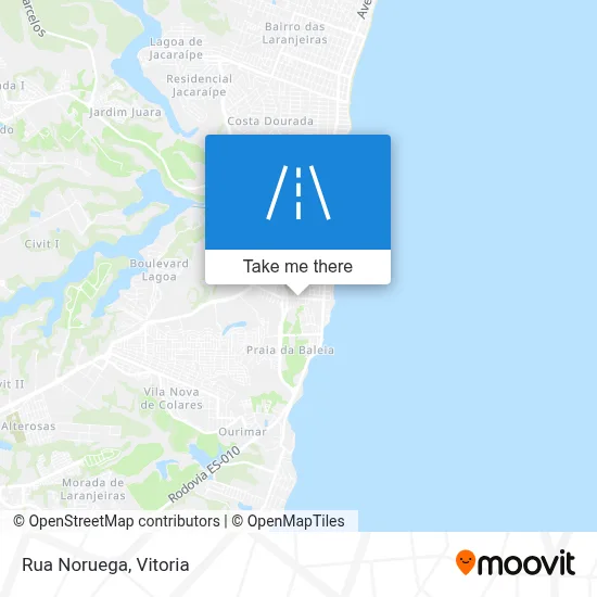 Rua Noruega map