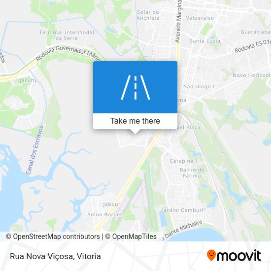 Rua Nova Viçosa map