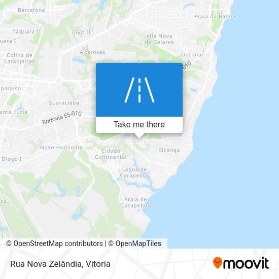 Rua Nova Zelândia map