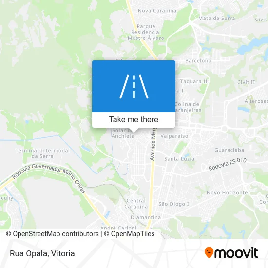 Rua Opala map