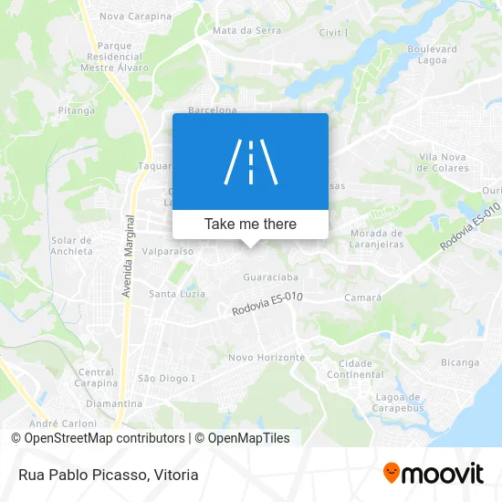 Rua Pablo Picasso map