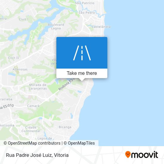 Rua Padre José Luiz map