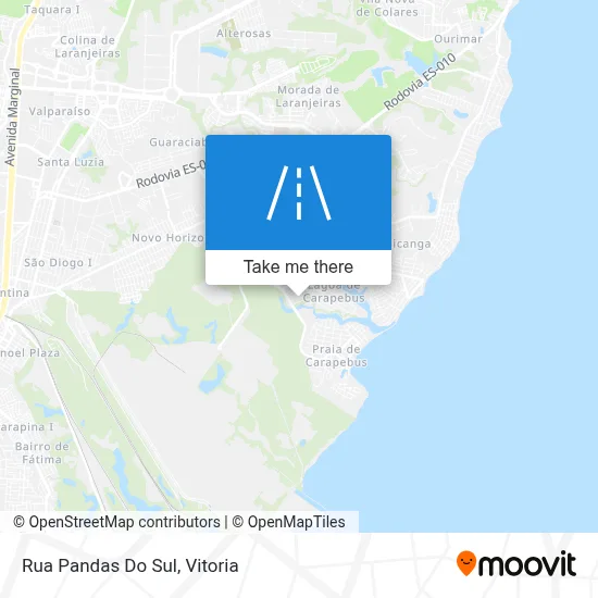 Rua Pandas Do Sul map