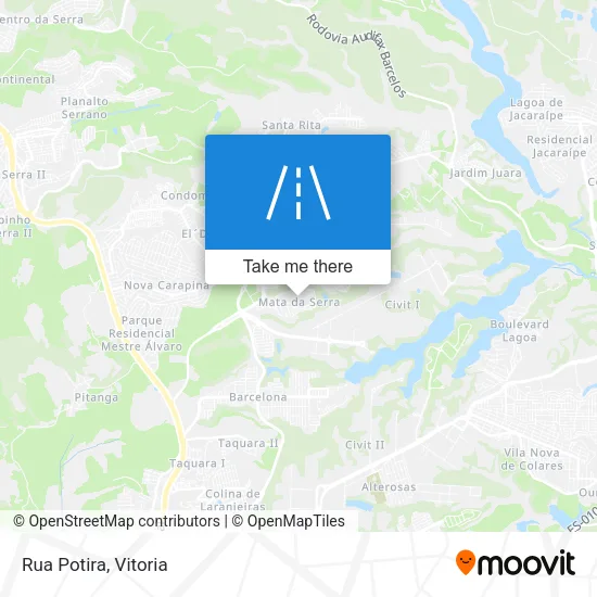 Rua Potira map