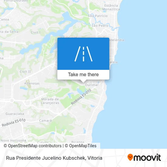 Rua Presidente Jucelino Kubschek map