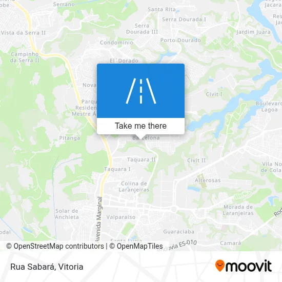 Rua Sabará map