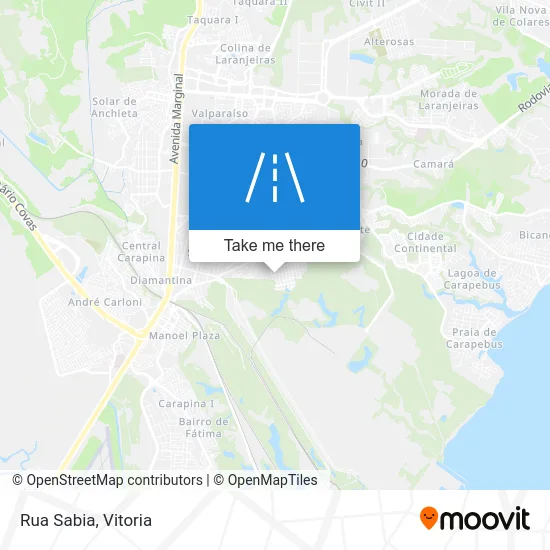 Rua Sabia map