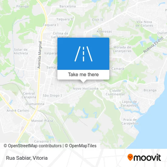 Rua Sabiar map