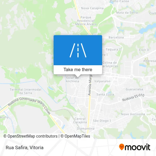 Rua Safira map