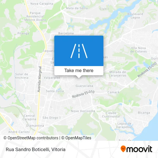 Rua Sandro Boticelli map