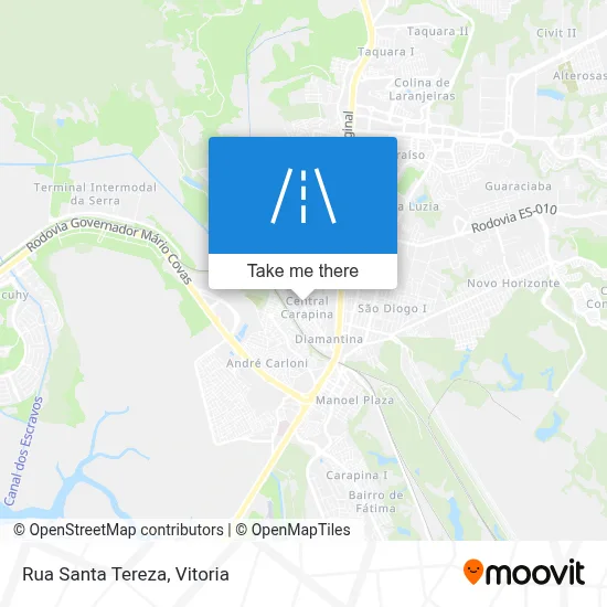 Rua Santa Tereza map