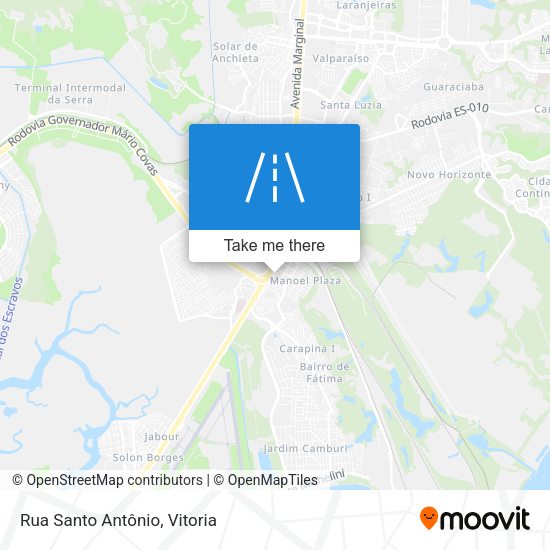 Rua Santo Antônio map