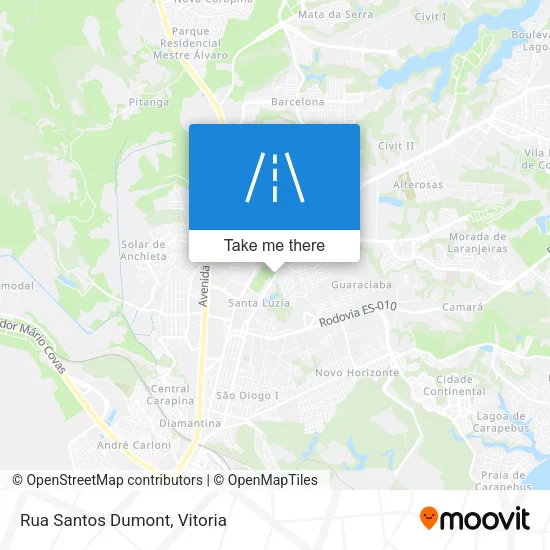 Rua Santos Dumont map