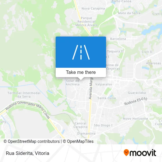 Rua Siderita map