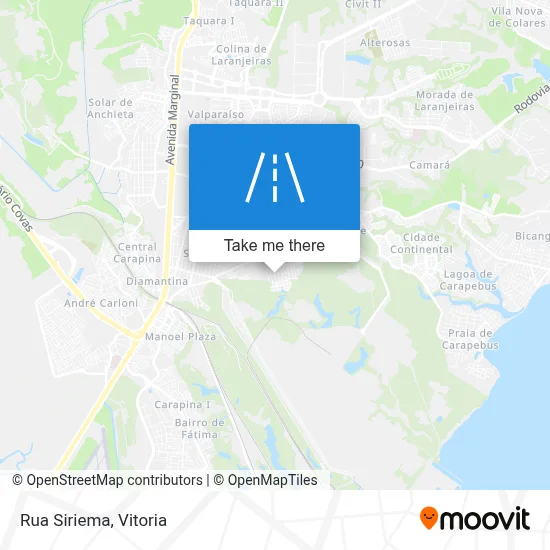 Rua Siriema map