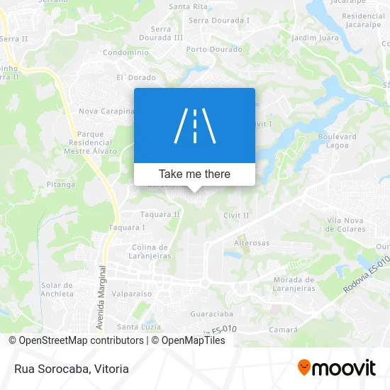 Rua Sorocaba map