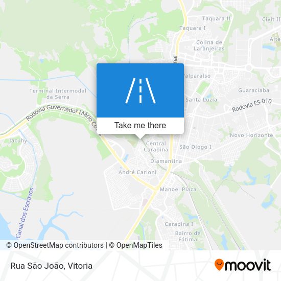 Rua São João map